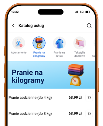 Aplikacja Washlay - Pranie z odbiorem i dostawą
