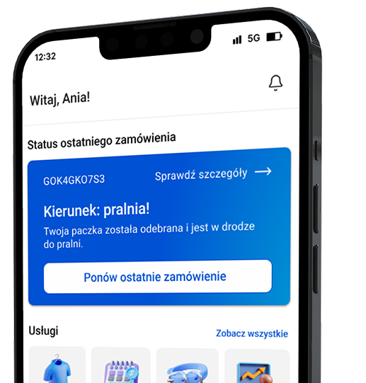 Aplikacja Washlay na telefonie
